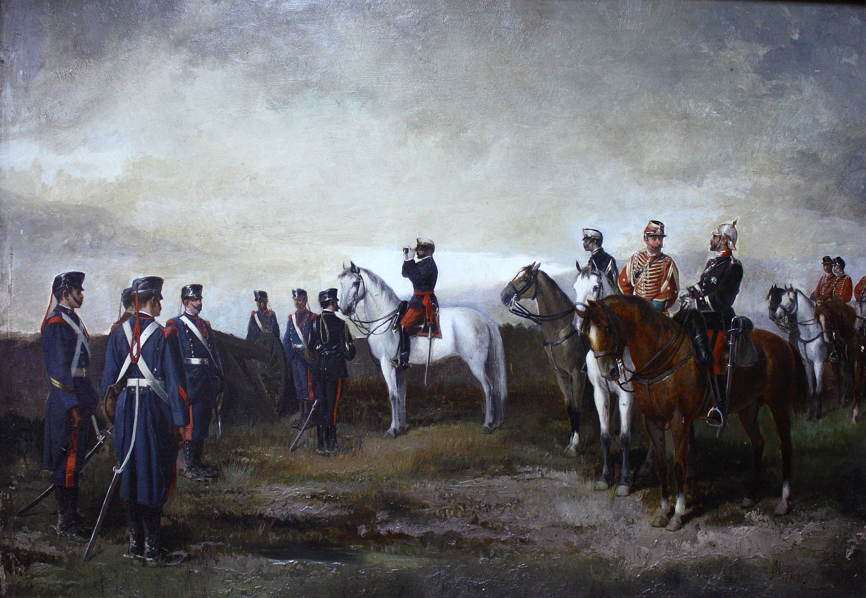 Manuel Picolo (1851-1913). Oleo lienzo. Medidas de 30 x 50.